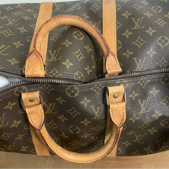 Authentic LV Louis Vuitton Monogram Keepall 50 travel duffel bag tote - Picture 6 of 15